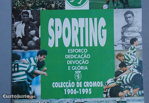 Caderneta de cromos de futebol Sporting Colecção de cromos 1906-1995