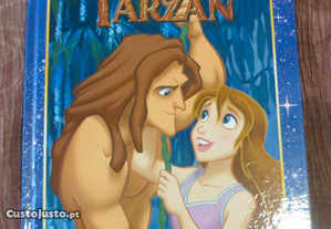 Livro Ilustrado Tarzan - Áudio Contos da Disney - Capa dura Tamanho A4