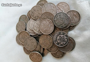 Lote com 53 moedas de 5 escudos