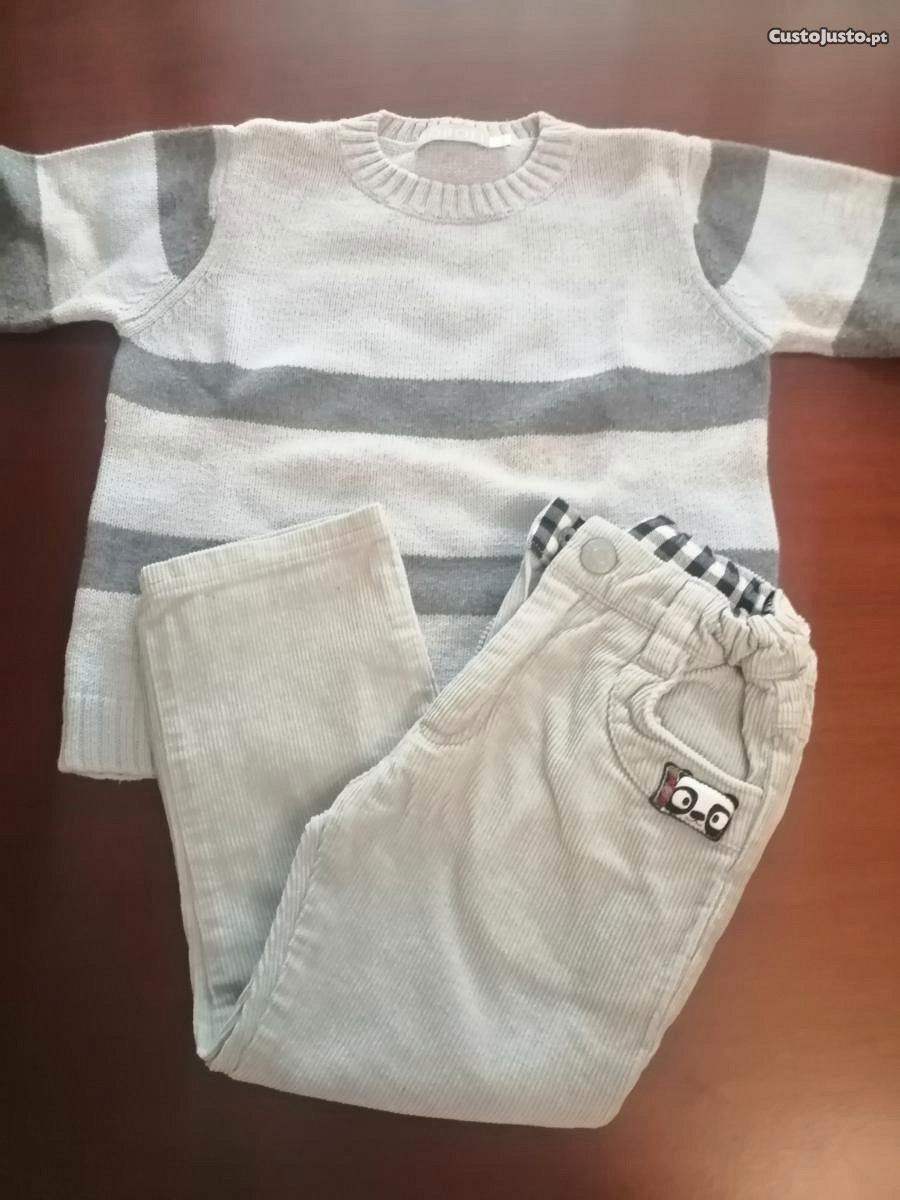 Calças e camisola de menino (2 anos)