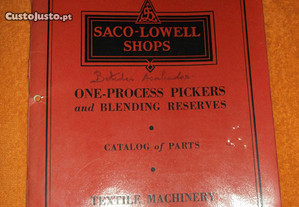 Livro de máquinas têxteis textile machinery