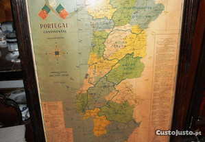 Mapa Portugal Continental