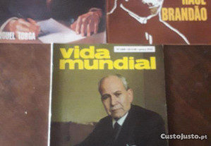 Revistas Vida Mundial capa escritores portugueses