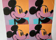 Serigrafia de Andy Warhol (1928 -1987 ) do Rato Mickey em quadriplicado