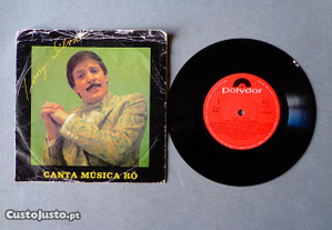 Disco vinil single - Tony Silva - Canta Música Ró