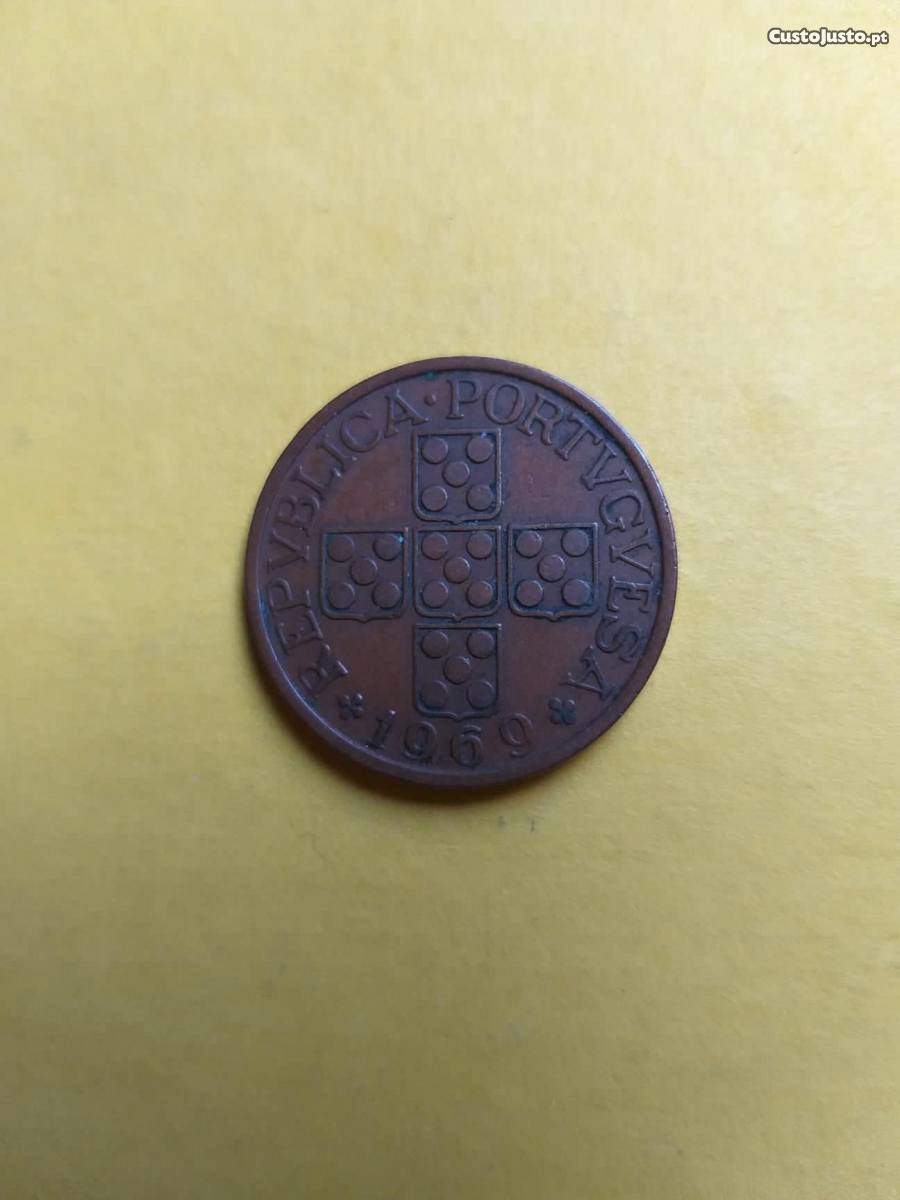 Um escudo (1$00) BRONZE 1969