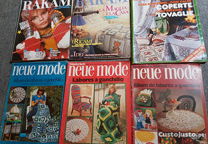 Lotes de revistas rendas e bordados