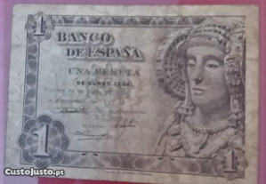 Nota de una Peseta Banco de España, 1948
