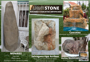 cascatas, grutas, rochas artificiais low-cost ultraleves lightstone