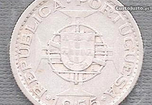 Moeda Angola - 10$00 Escudos 1955