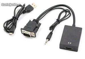 Conversor VGA to HDMI Novo