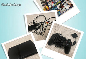 Sony PlayStation 2 PS2 Slim + Jogos