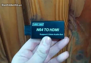 Conversor N64 para HDMI Nintendo 64 SNES NGC televisão HDMI Jack 3.5mm NOVO