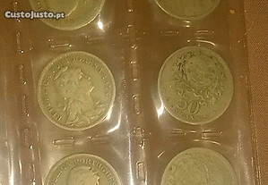 Moedas de 10 Centavos Republica Portuguesa (27 moedas).