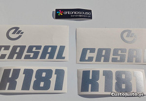 Autocolantes Casal K181 emblemas