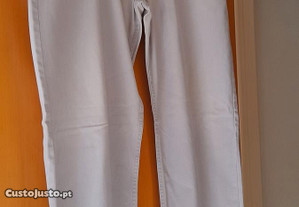 Calças H&M cor cinza claro tamanho 49 + oferta camisa
