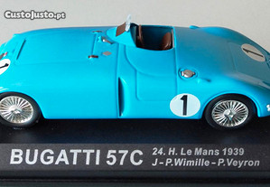 * Miniatura 1:43 Bugatti T57C | 24h Le Mans 1939| "100 Anos do Desporto Automóvel"
