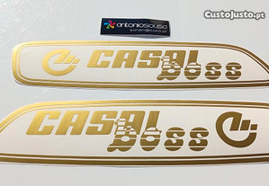 Autocolantes Casal Boss Ouro stickers emblemas