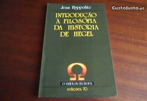 "Introdução à Filosofia da História de Hegel" de Jean Hyppolite - 1ª Edição de 1995