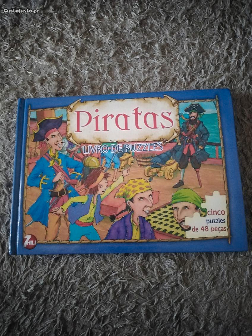 Piratas Livro de puzzles