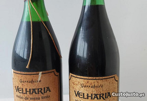 Vinho tinto Velharia Garrafeira 1989 e 1982