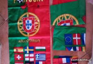 Conjunto de 5 bandeiras Portugal novas