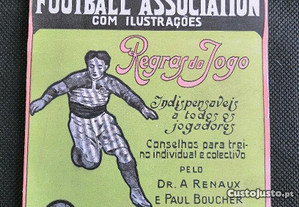 Antigo livro de 1924 sobre as regras do futebol, " A arte e a prática do Football Association "