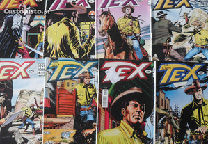 TEX 490 491 492 493 494 495 496 497 Bonelli Comics BD Banda Desenhada Western Editora Mythos lote
