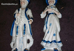 2 figuras antigas porcelana