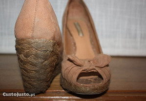 Sapatos compensados camel Pull&Bear T.37 grande