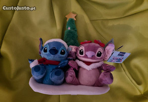 Peluche Disney - Angel e Stitch com arvore de natal (novos)