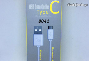 Cabo carregador USB Type-C / USB-C