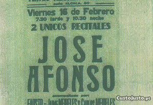 José Afonso - Concerto no Teatro Alcala Palace
