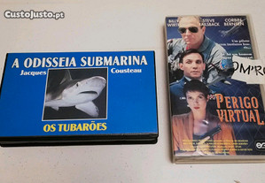 Cassetes "A Odisseia Submarina" e "Perigo Virtual"