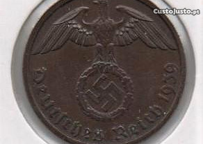Alemanha (3º Reich) - 2 Reichspfennig 1939 B-bela