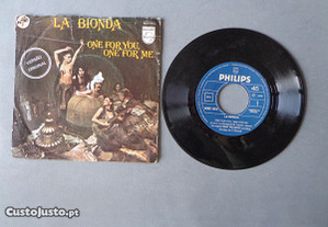 Disco vinil single - La Bionda - One for you, one
