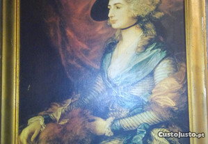 quadro c/dama da monarquia 60 x 80