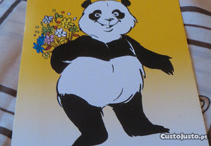 Postal Panda - Com mensagem na parte posterior 