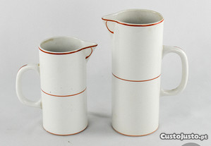 Conjunto de 2 jarros porcelana Artibus, Art Déco