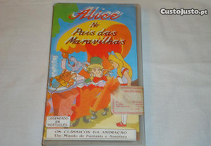 Cassete VHS Alice no país das maravilhas