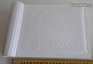 10 Saquetas Papel Branco Envelopes Almofadados Boa Bolha 22x15cm Novos