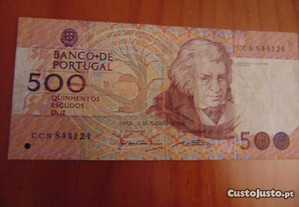 Nota de 500$00,Chapa 12: Mouzinho da Silveira ano 1992