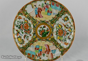 Prato em Porcelana da China decoração Mandarim, séc. XIX nº 4