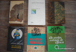 Livros Cesario Verde, Burgess, Amado, Rebelo Sousa, Malraux, Hemingway