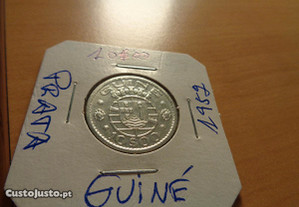 Moeda 10$00 Guiné 1952 Prata Of.Envio