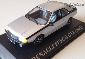 Miniatura 1:43 RENAULT FUEGO GTX (1982) Colecção Queridos Carros Anos 80 / 90 | Matricula Portuguesa