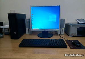 Computador HP com monitor ASUS