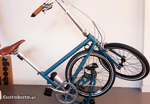 Bicicleta dobrável elétrica 13Kg Ahooga Folding roda 20