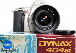 SLR Minolta Dynax 404Si + AF 35-80mm + caixa original