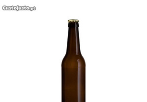 Garrafa de cerveja 33cl com coroa metálica